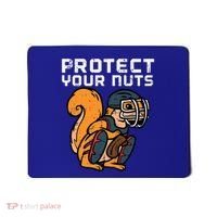 Squirrel Baseball Catcher Protect Your Nuts Mousepad thumb 0
