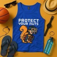 Squirrel Baseball Catcher Protect Your Nuts Tank Top thumb 4