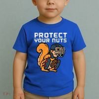 Squirrel Baseball Catcher Protect Your Nuts Toddler T-Shirt thumb 2