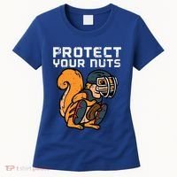Squirrel Baseball Catcher Protect Your Nuts Women's T-Shirt thumb 0