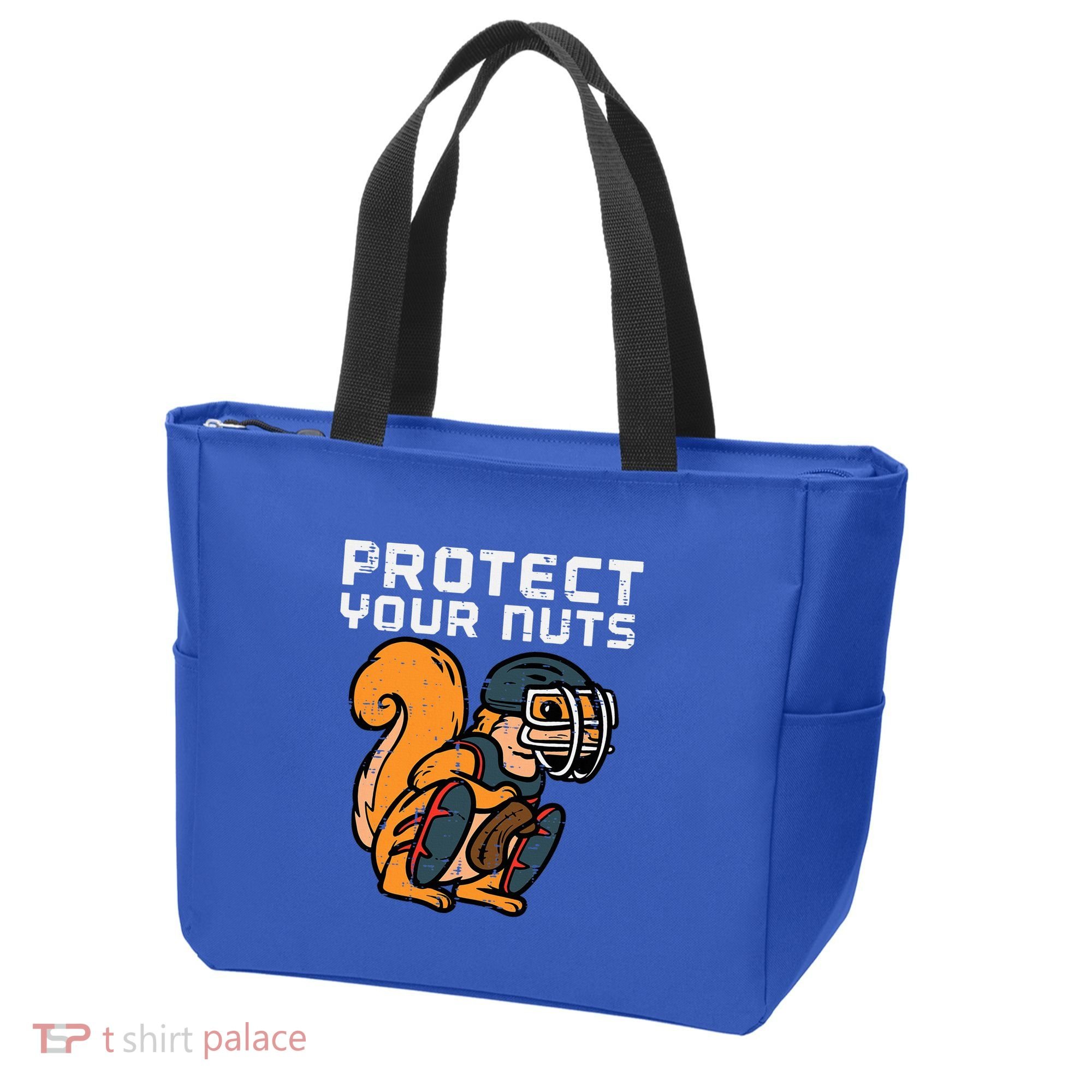 Squirrel Baseball Catcher Protect Your Nuts Tote Bag