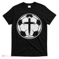 Soccer Ball Christian Cross T-Shirt thumb 0