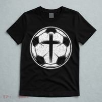 Soccer Ball Christian Cross T-Shirt thumb 5