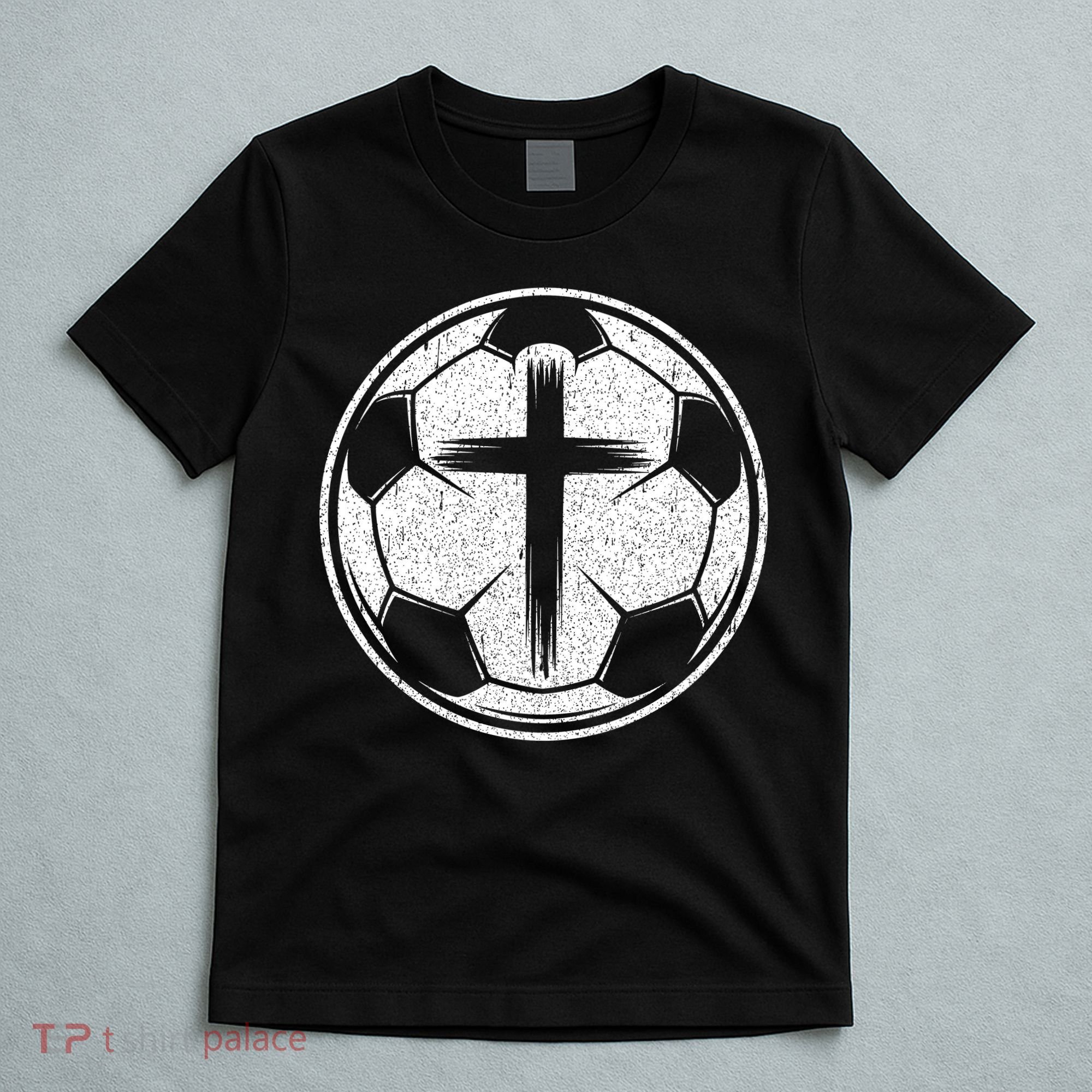 Soccer Ball Christian Cross T-Shirt