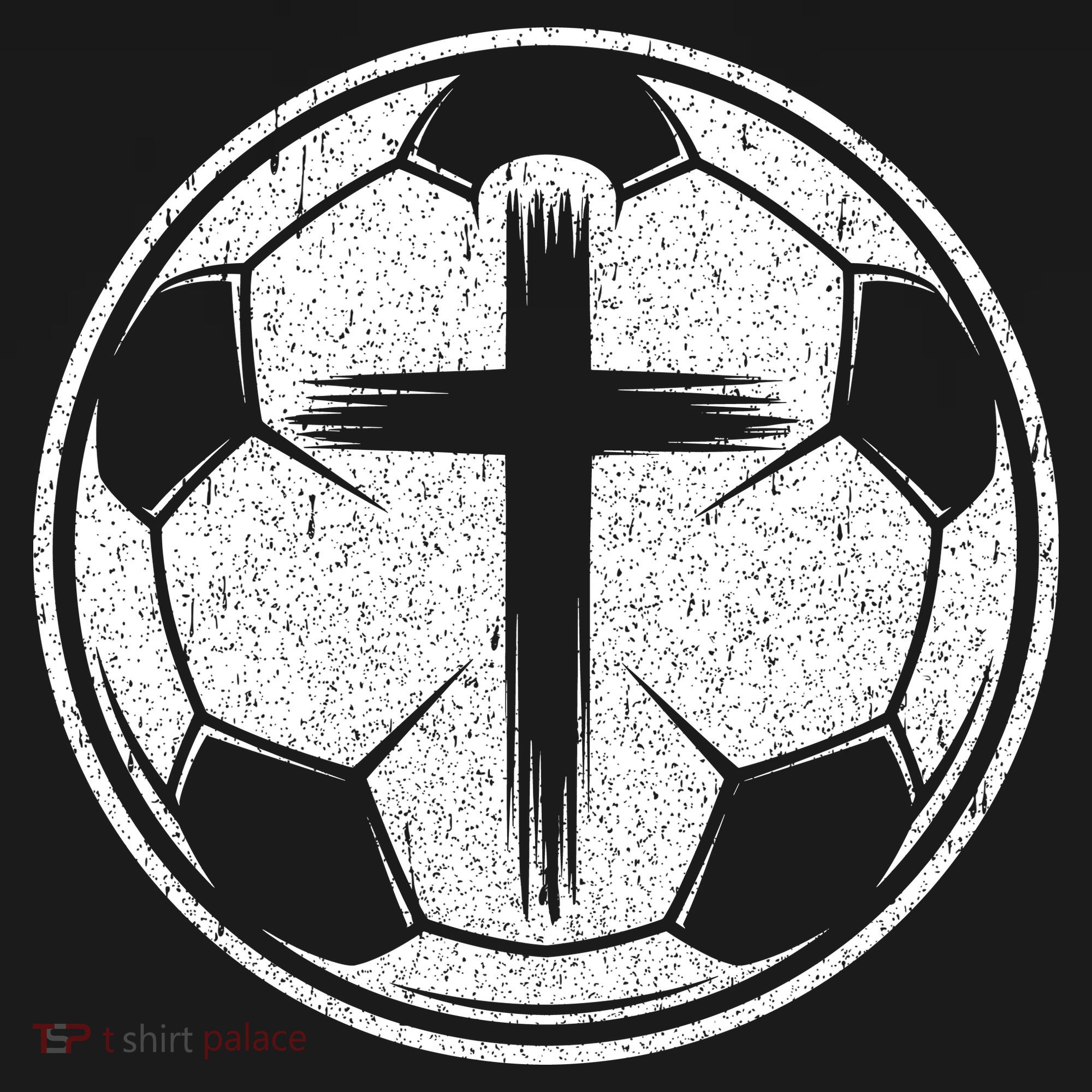 Soccer Ball Christian Cross Polo