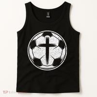 Soccer Ball Christian Cross Tank Top thumb 2