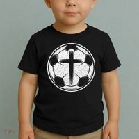 Soccer Ball Christian Cross Toddler T-Shirt thumb 2