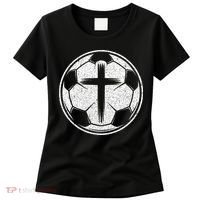 Soccer Ball Christian Cross Women's T-Shirt thumb 0