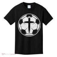 Soccer Ball Christian Cross Kids T-Shirt thumb 0