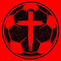 Soccer Ball Christian Cross Santa Hat thumb 1