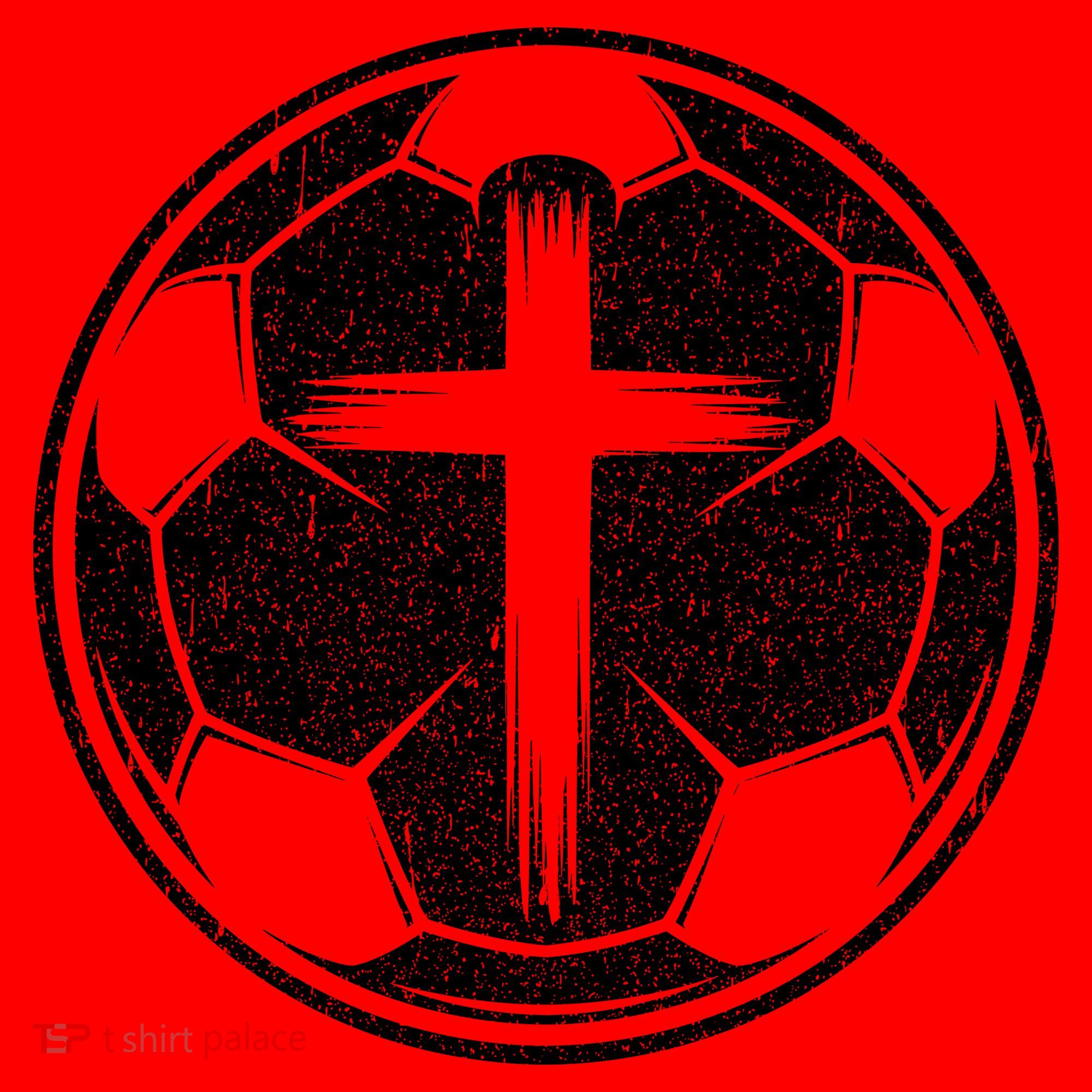 Soccer Ball Christian Cross Santa Hat
