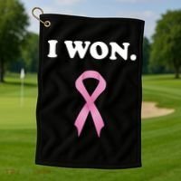 Breast Cancer Survivor Golf Towel thumb 1