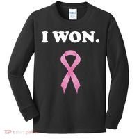 Breast Cancer Survivor Kids Long Sleeve Shirt thumb 0