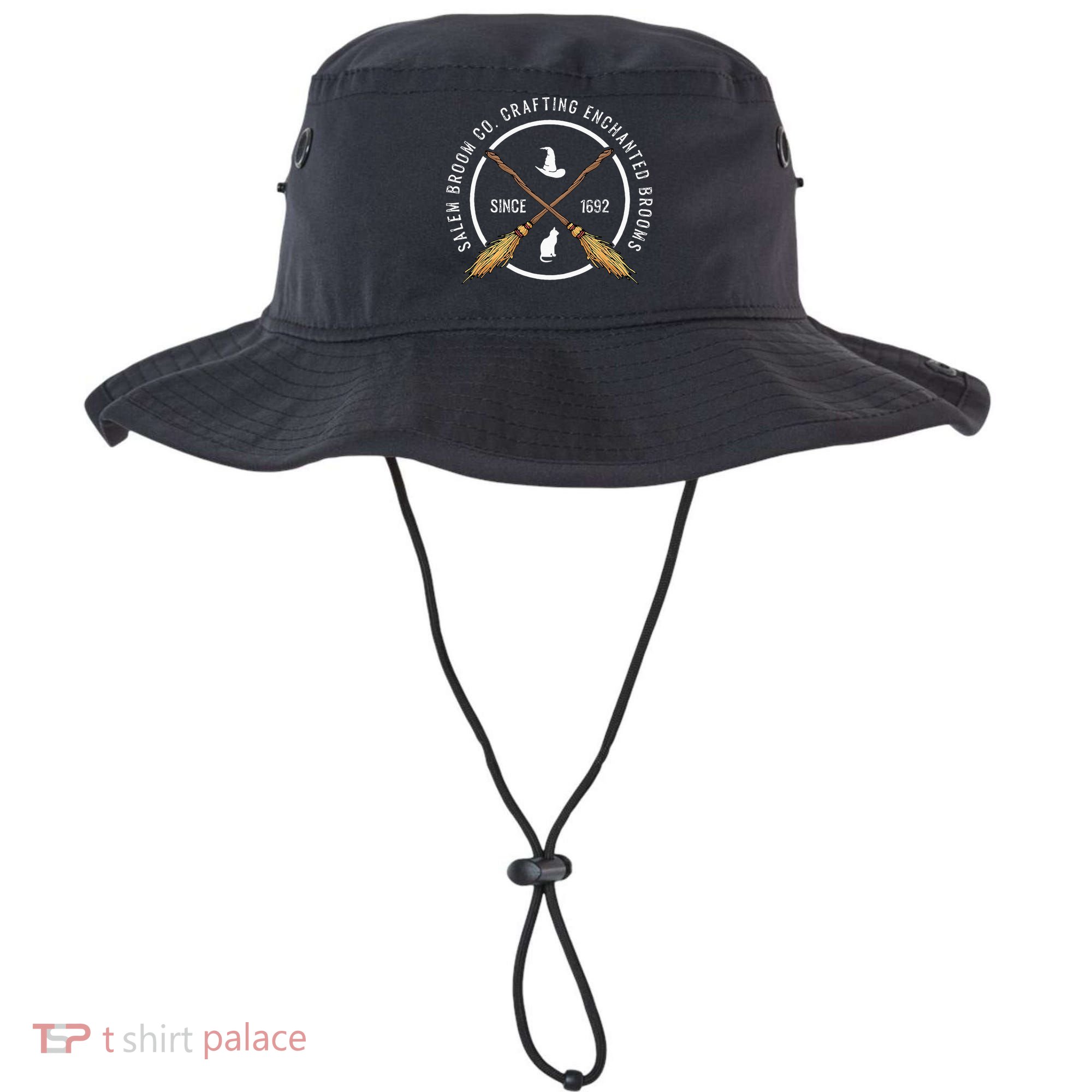 Salem Broom Company For A Witch Fan Bucket Hat