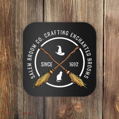 Salem Broom Company For A Witch Fan Coaster