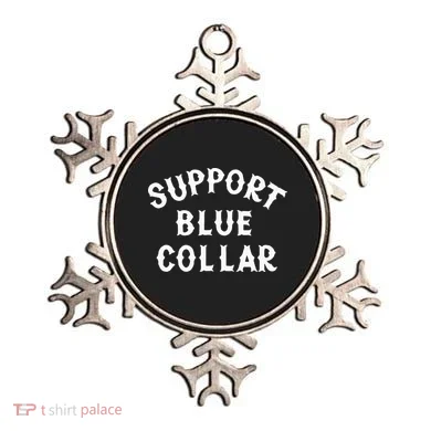 Support Blue Collar Funny Support Ornament