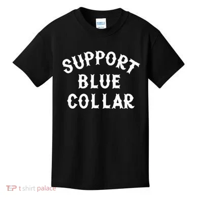 Support Blue Collar Funny Support Kids T-Shirt