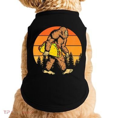 Sasquatch Bigfoot Carrying Taco Funny Cinco De Mayo Doggie Tank