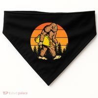 Sasquatch Bigfoot Carrying Taco Funny Cinco De Mayo USA-Made Doggie Bandana thumb 0