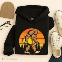 Sasquatch Bigfoot Carrying Taco Funny Cinco De Mayo Hoodie thumb 4
