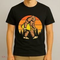 Sasquatch Bigfoot Carrying Taco Funny Cinco De Mayo T-Shirt thumb 3