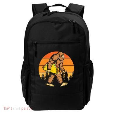 Sasquatch Bigfoot Carrying Taco Funny Cinco De Mayo Backpack