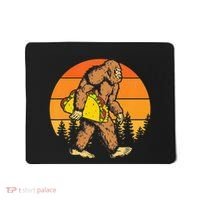 Sasquatch Bigfoot Carrying Taco Funny Cinco De Mayo Mousepad thumb 0