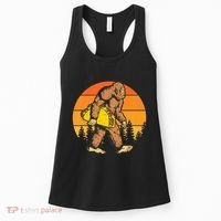 Sasquatch Bigfoot Carrying Taco Funny Cinco De Mayo Women's Tank Top thumb 0