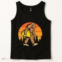 Sasquatch Bigfoot Carrying Taco Funny Cinco De Mayo Tank Top thumb 2