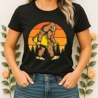 Sasquatch Bigfoot Carrying Taco Funny Cinco De Mayo Women's T-Shirt thumb 2