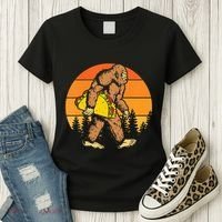 Sasquatch Bigfoot Carrying Taco Funny Cinco De Mayo Women's T-Shirt thumb 3