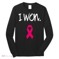 Survivor Breast Cancer Awareness Pink Ribbon Gift Long Sleeve Shirt thumb 0