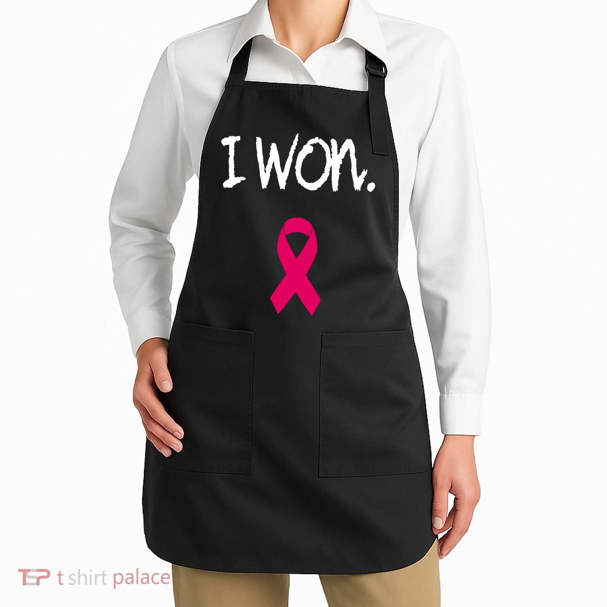 Survivor Breast Cancer Awareness Pink Ribbon Gift Apron