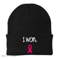 Survivor Breast Cancer Awareness Pink Ribbon Gift Beanie thumb 0