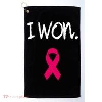 Survivor Breast Cancer Awareness Pink Ribbon Gift Golf Towel thumb 0