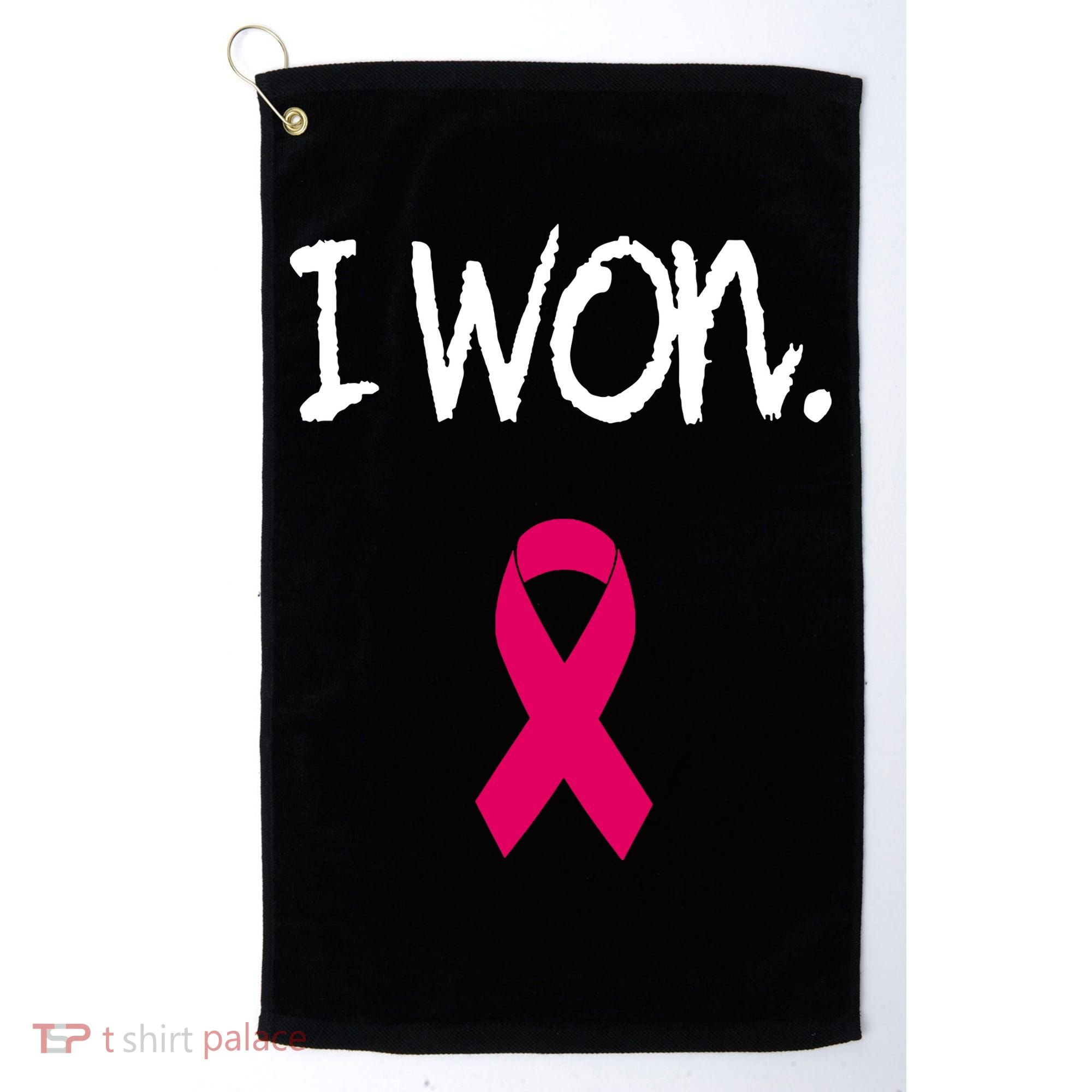 Survivor Breast Cancer Awareness Pink Ribbon Gift Golf Towel