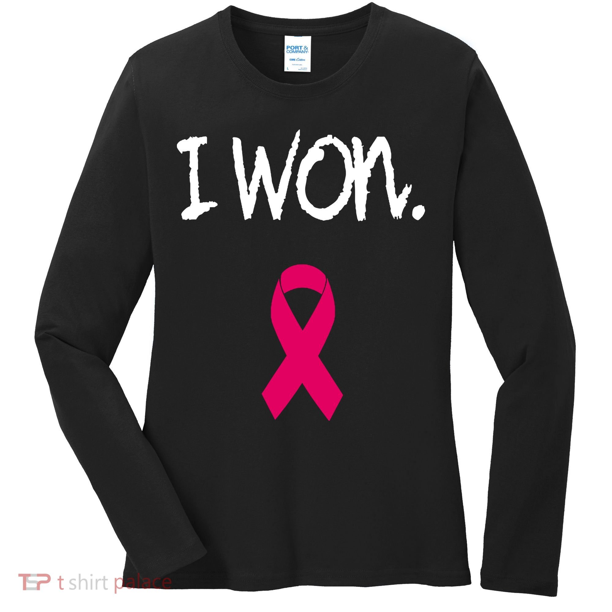 Survivor Breast Cancer Awareness Pink Ribbon Gift Women's Long Sleeve Shirt