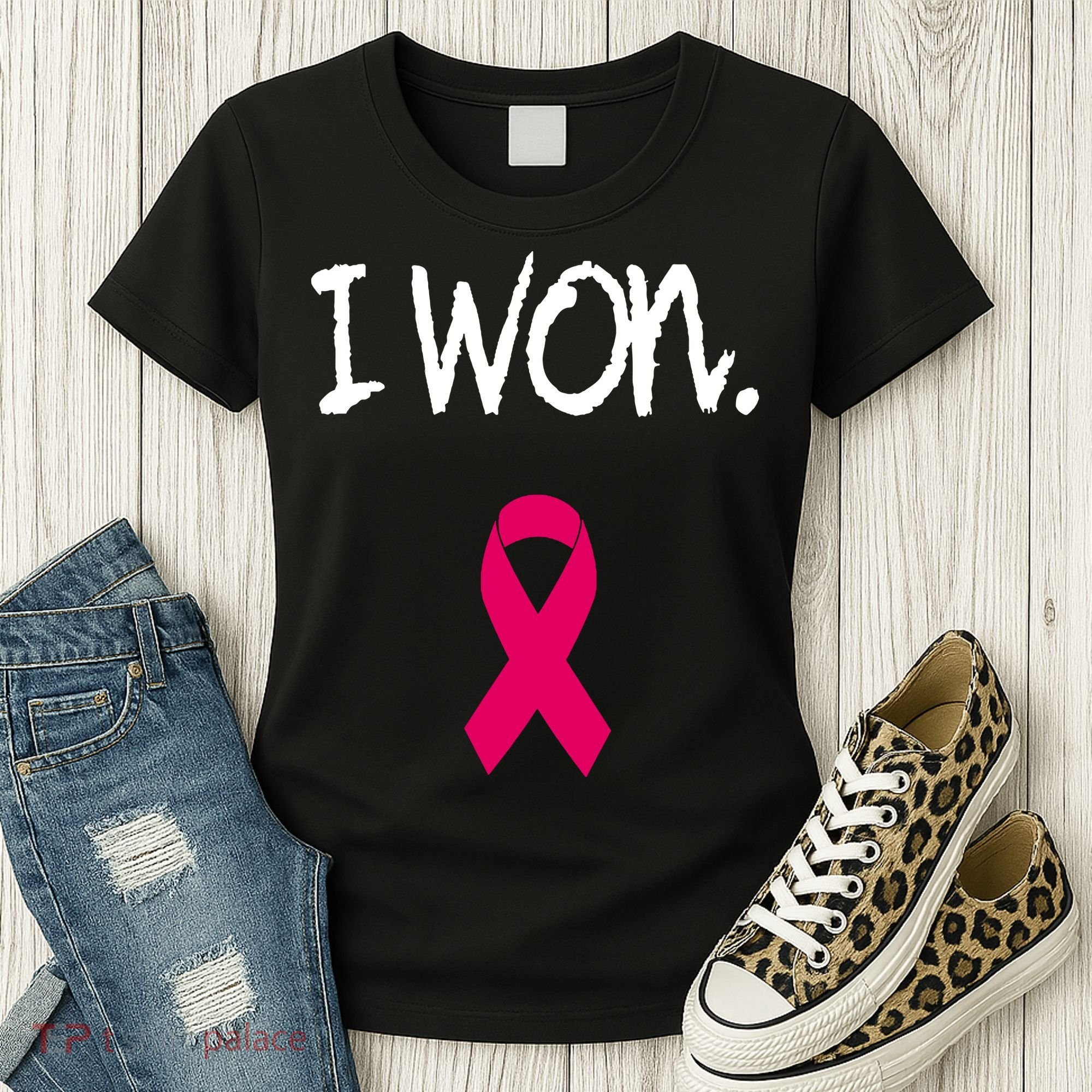 Survivor Breast Cancer Awareness Pink Ribbon Gift Women's T-Shirt