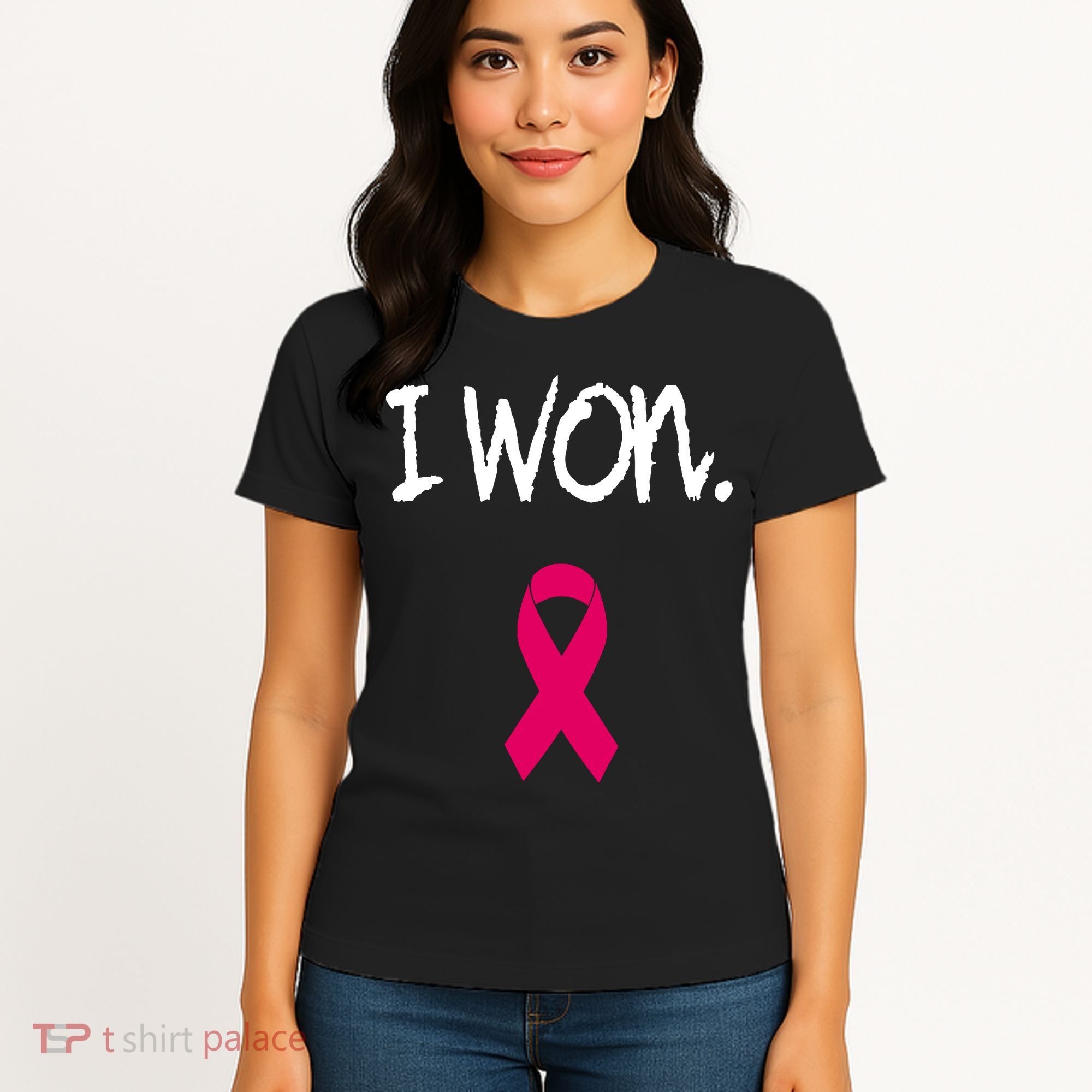 Survivor Breast Cancer Awareness Pink Ribbon Gift Women's T-Shirt
