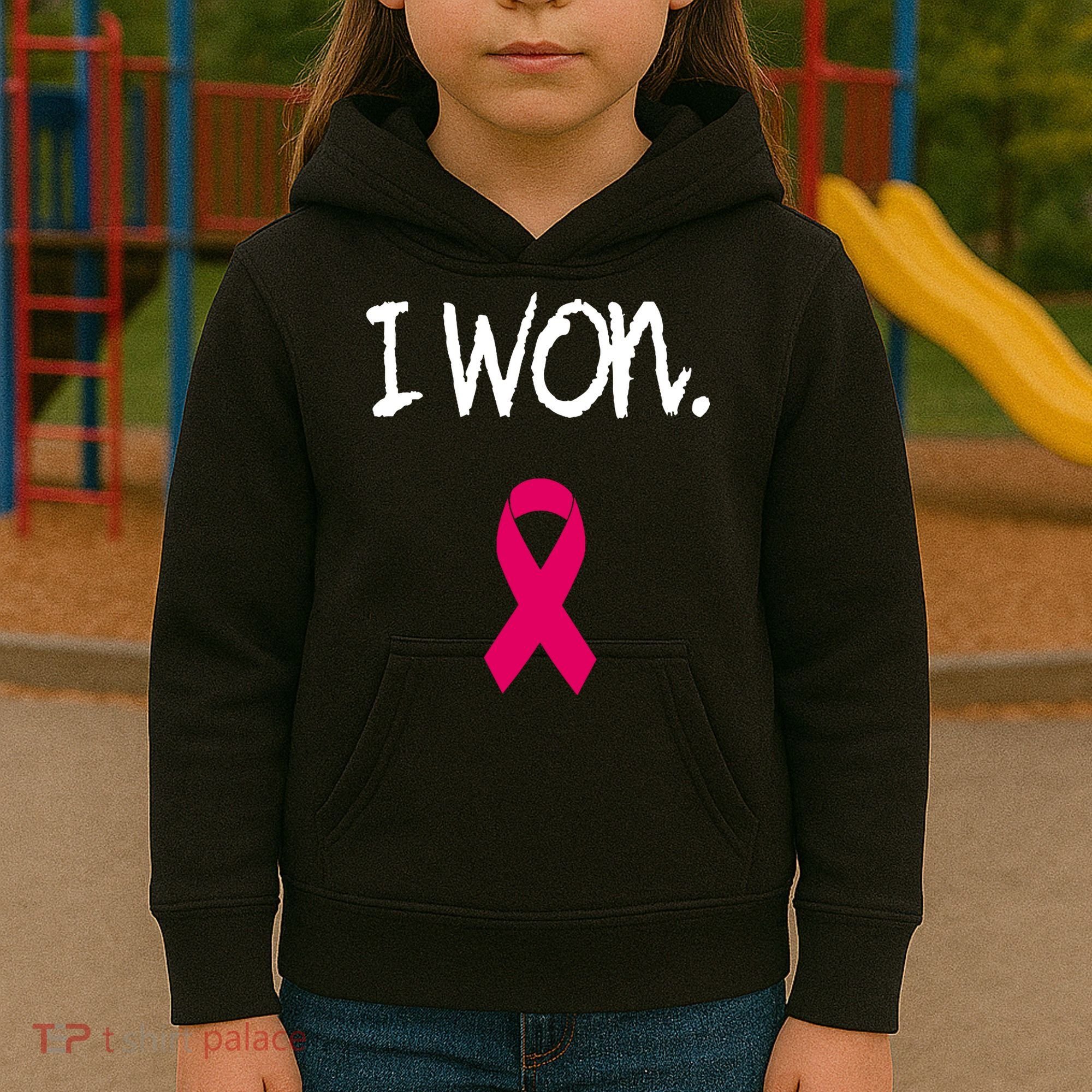 Survivor Breast Cancer Awareness Pink Ribbon Gift Kids Hoodie