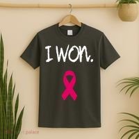 Survivor Breast Cancer Awareness Pink Ribbon Gift T-Shirt thumb 2