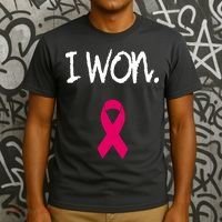 Survivor Breast Cancer Awareness Pink Ribbon Gift T-Shirt thumb 3