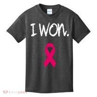 Survivor Breast Cancer Awareness Pink Ribbon Gift Kids T-Shirt thumb 0
