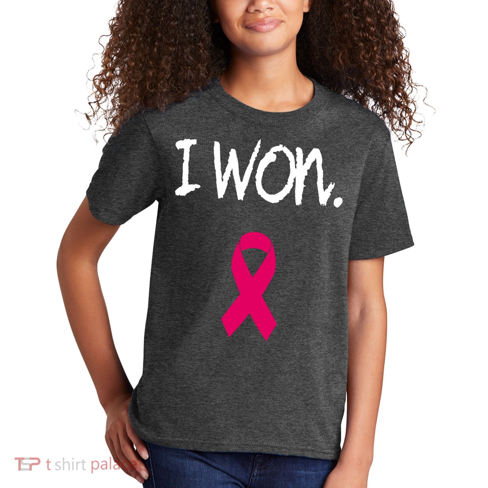 Survivor Breast Cancer Awareness Pink Ribbon Gift Kids T-Shirt