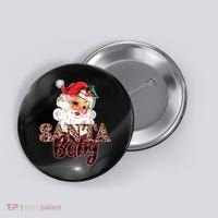 Santa Baby Cute Christmas Gift Button thumb 0