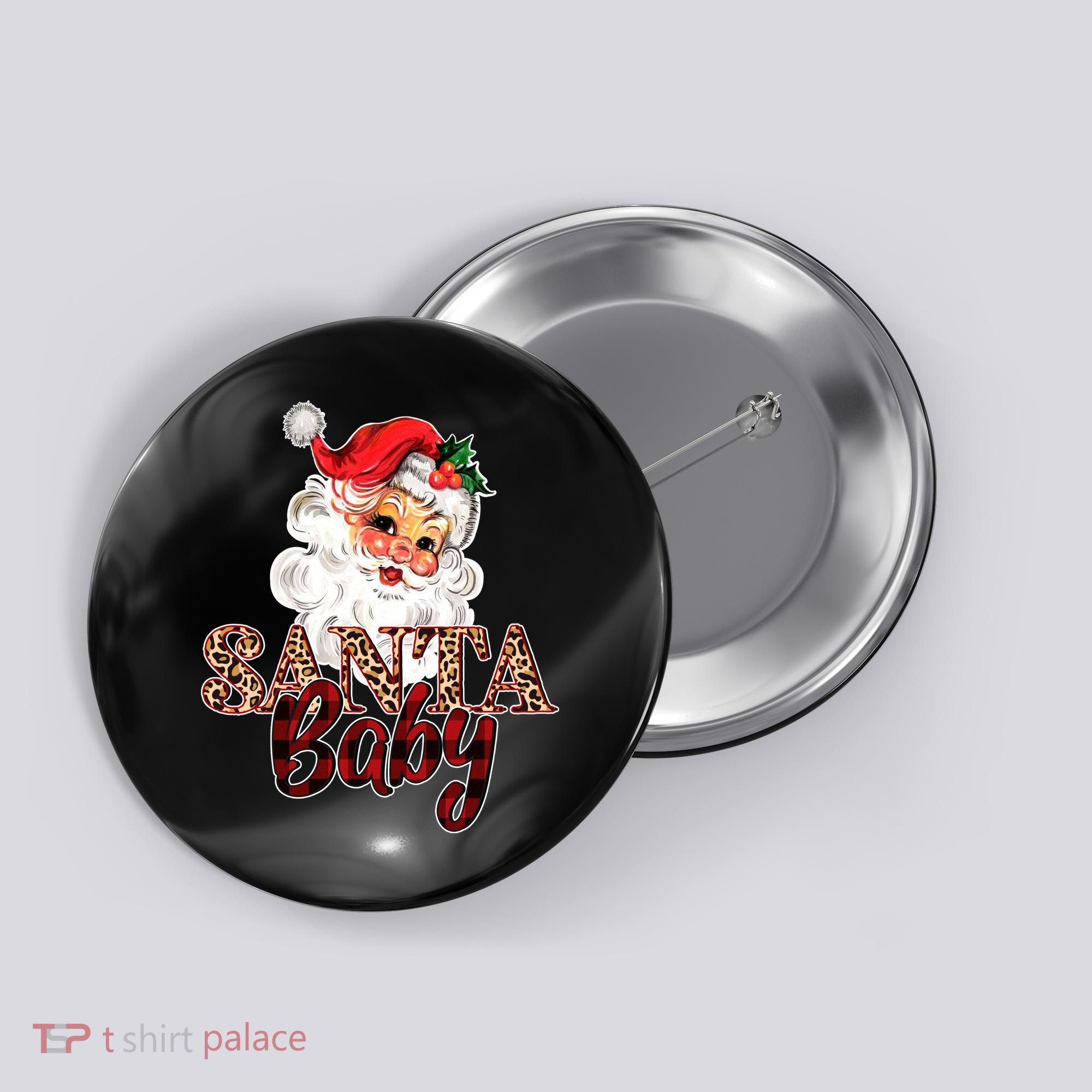 Santa Baby Cute Christmas Gift Button