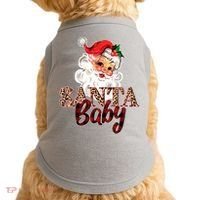 Santa Baby Cute Christmas Gift Doggie Tank thumb 0