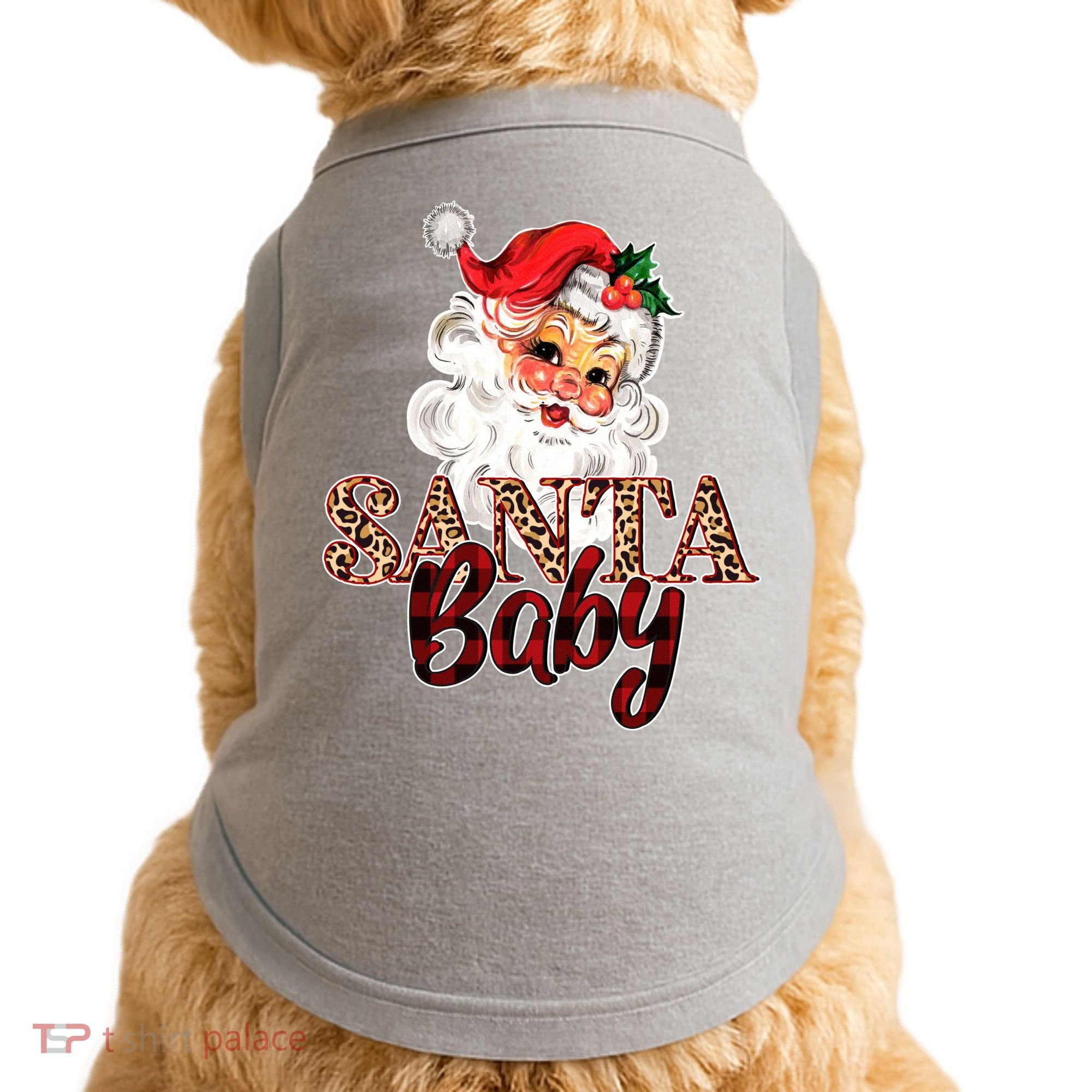 Santa Baby Cute Christmas Gift Doggie Tank