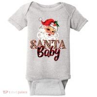 Santa Baby Cute Christmas Gift Baby Bodysuit thumb 0