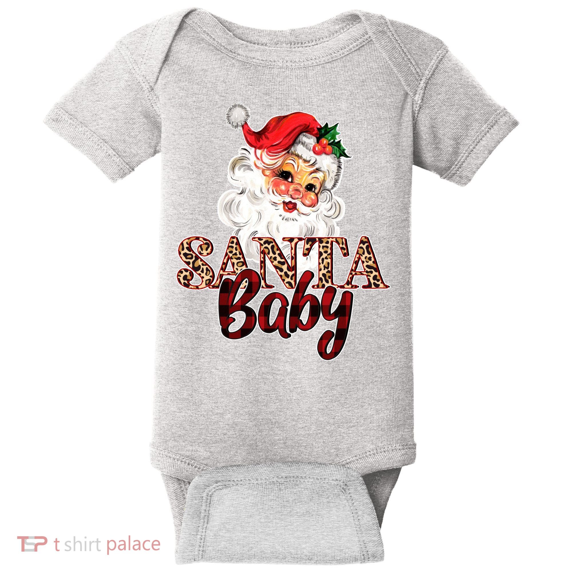 Santa Baby Cute Christmas Gift Baby Bodysuit